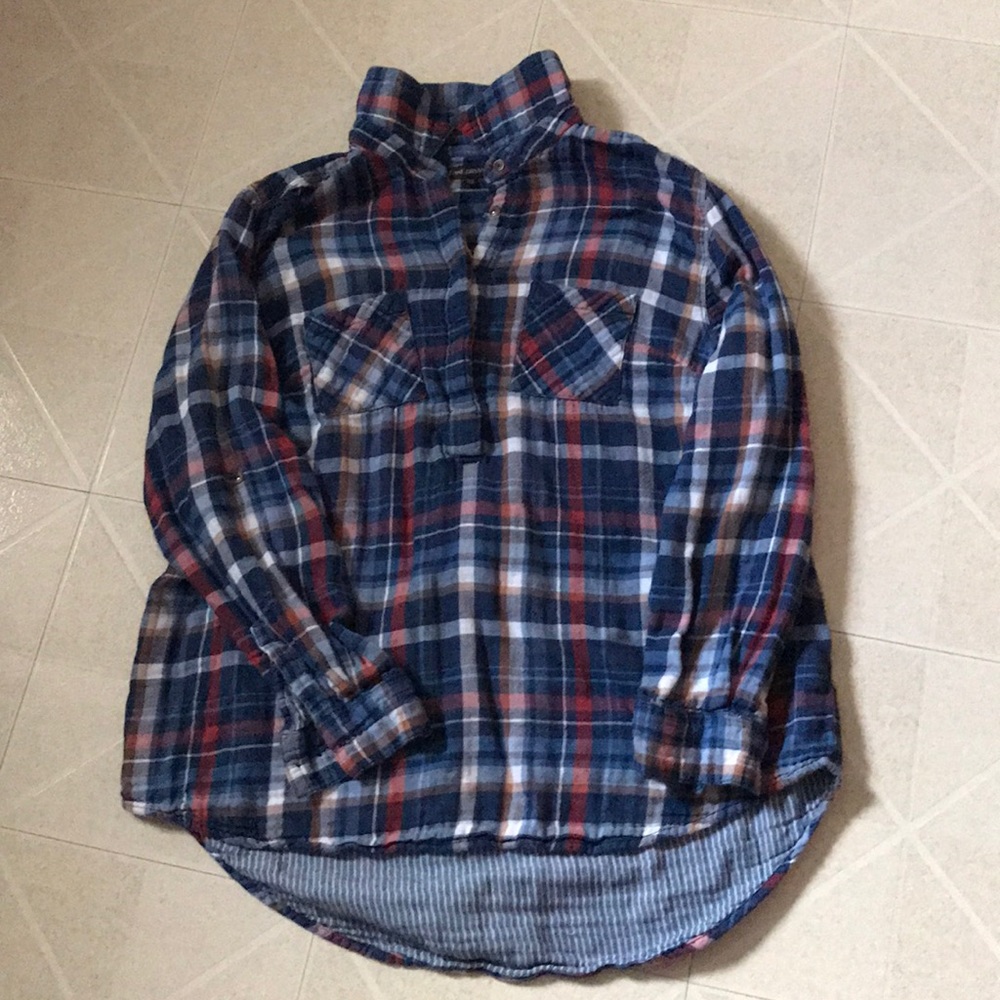 Lane Bryant Flannel Tunic Top Sz 14/16